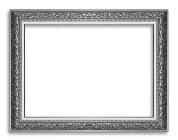 Antieke Zwart Frame Geïsoleerd Witte Achtergrond — Stockfoto