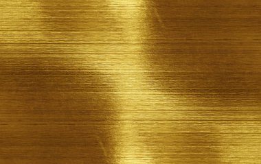 Parlak sarı yaprak altın folyo doku arka plan / arka plan veya doku altın metal fırça 
