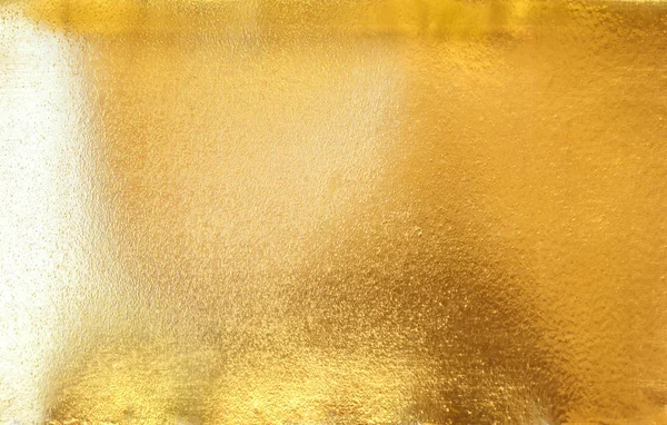 Shiny Yellow Leaf Gold Foil Texture Background Gold Metal Brushed — Stock Photo, Image