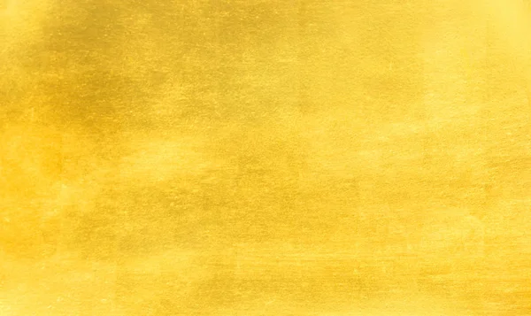 Błyszczący Żółty Liść Złota Folia Tekstura Tło Złoto Metal Szczotkowany — Zdjęcie stockowe