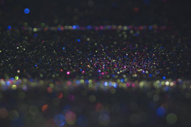 Glitter vintage ışıklar altın gümüş mavi arka plan