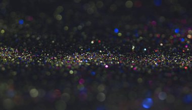 Glitter vintage ışıklar altın gümüş mavi arka plan