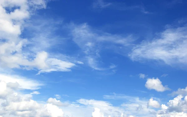Blue Sky White Clouds Abstract Nature Background — Stock Photo, Image
