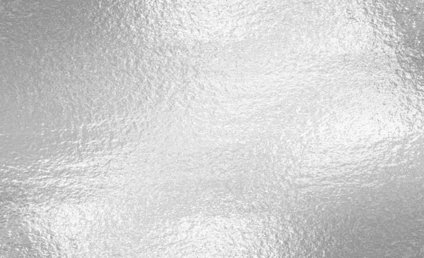 Fényes Levél Ezüst Fólia Papír Háttér Textúra — Stock Fotó