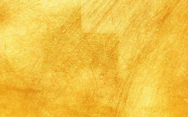 Shiny Yellow Leaf Gold Foil Texture Background — Stock Photo, Image