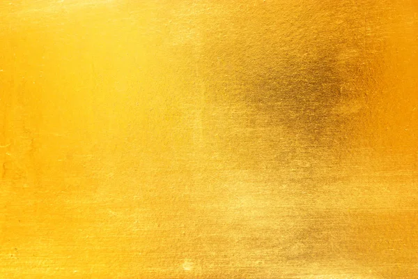 Shiny Yellow Leaf Gold Foil Texture Background — Stock Photo, Image