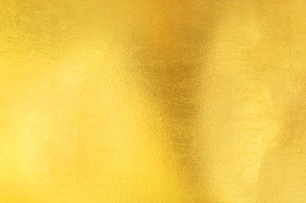 Brillante Foglia Giallo Oro Lamina Texture Sfondo — Foto Stock