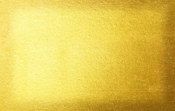 Shiny Yellow Leaf Gold Foil Texture Background — Stock Photo, Image