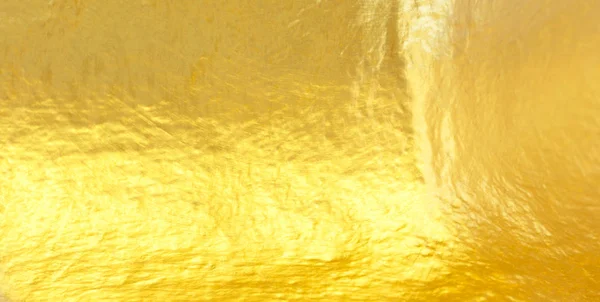 Shiny yellow leaf gold metal texture — Stock Photo, Image