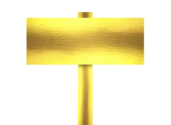 Zlatý kovový odznak — Stock fotografie