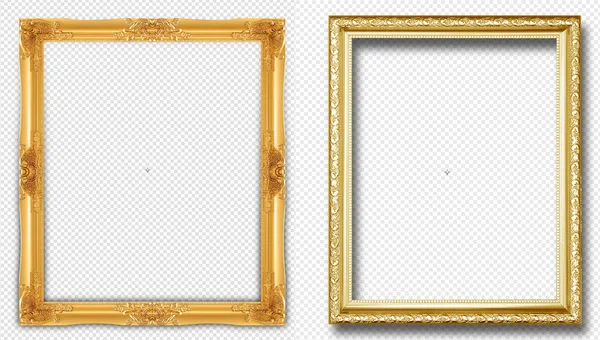 Golden wooden frame