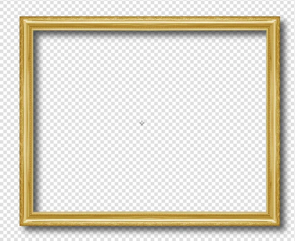 Gouden houten frame — Stockfoto