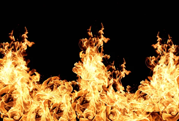Flammen isoliert — Stockfoto