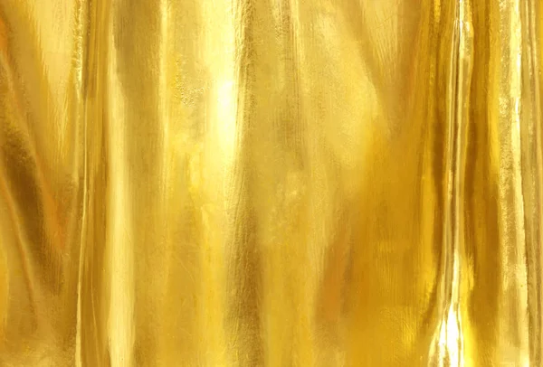 Gold polished metal steel texture — Stock Photo, Image