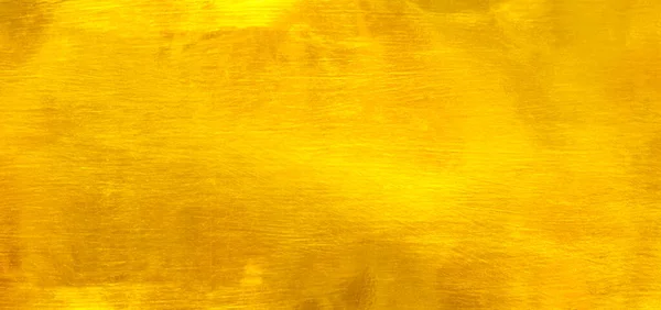 Shiny Yellow Leaf Gold Foil Texture Background — Stock Photo, Image