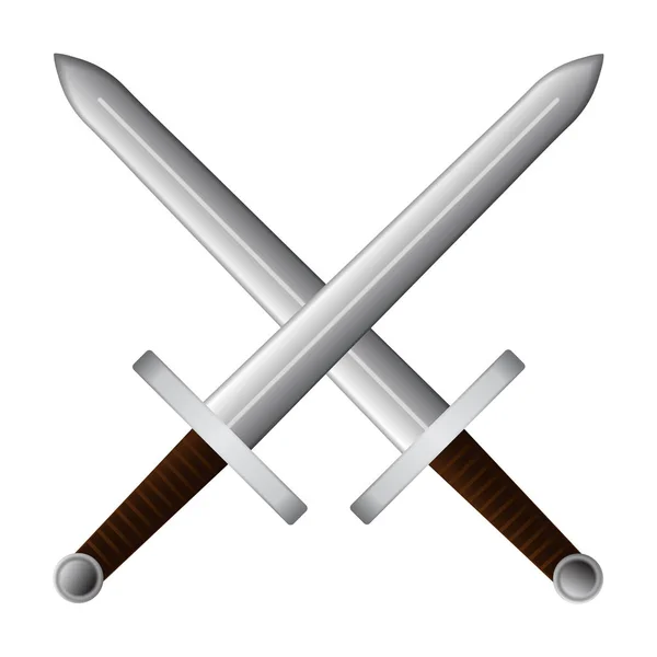 100,000 Crossed swords and banner Vector Images