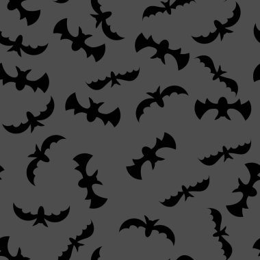 Yarasalar ile Seamless modeli. Çizgi film Halloween yarasalar tasarımınız, oyun, sitesi, kartı vektör çizim için.