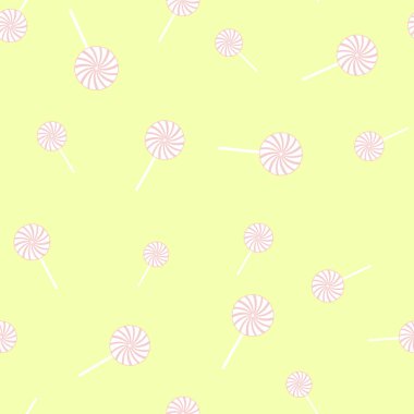 Noel ve mutlu yeni yıl için şekerler ile Seamless modeli. Vektör çizim. İyi kumaş tasarım ve kağıt ambalaj.