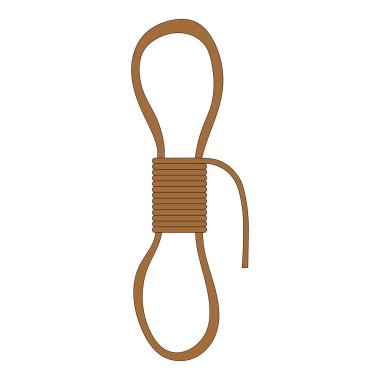 Beyaz arka plan üzerinde izole karikatür ip. Macera öğeleri. Vektör çizim Your tasarımı, oyun, kartı, Web için.