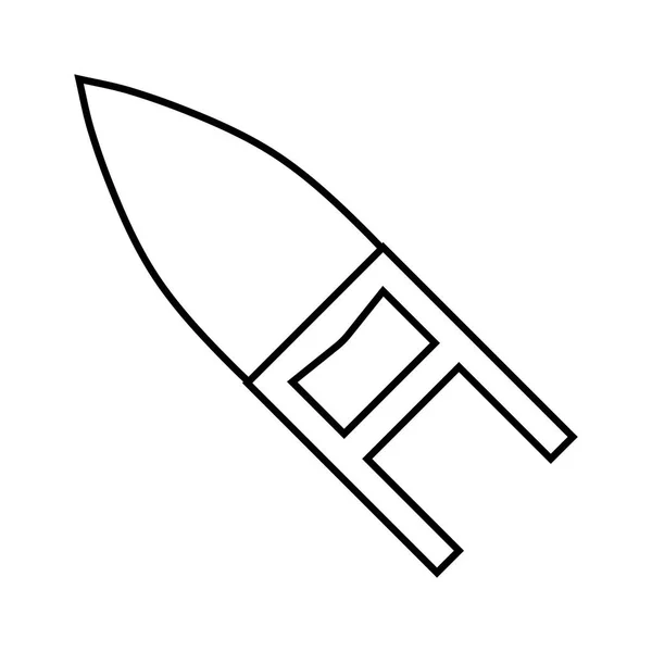图标轮廓的一个 Katar 轮廓孤立在白色背景 武器图标 矢量插图为您的设计 — 图库矢量图片