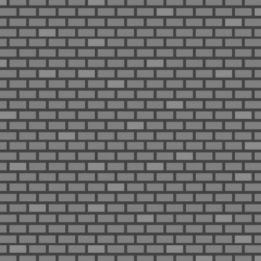 Tuğla duvar arka plan. Gri renk. Vektör çizim Your tasarımı için.