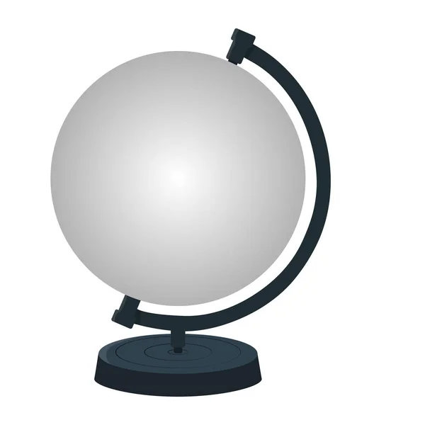 Mockup Stand for Earth Globe aislado sobre fondo blanco. Ilustración vectorial para su diseño . — Archivo Imágenes Vectoriales