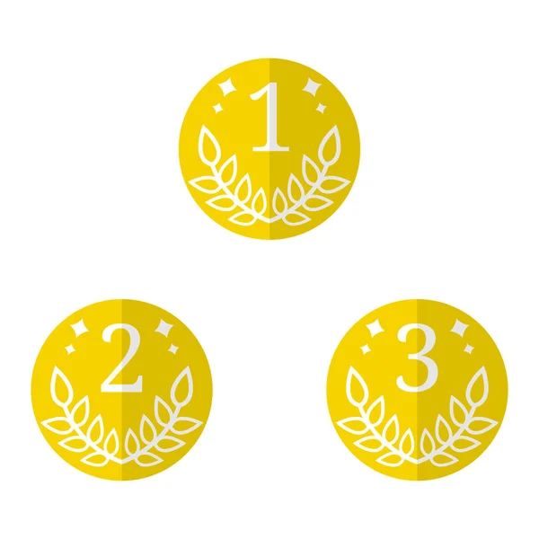 Signos Calidad Vector Coin Icono Aislado Sobre Fondo Blanco Primer — Vector de stock