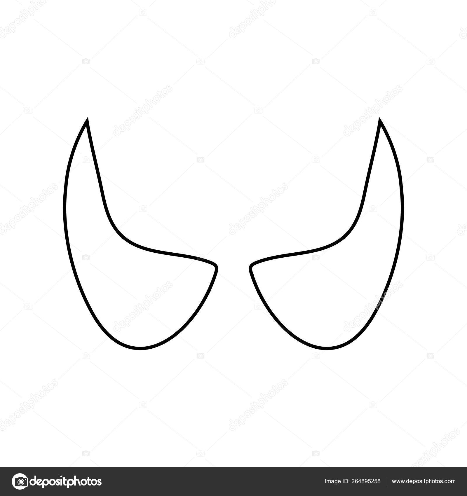 Devil Horns Outline SVG Cut File Devil Tail Svg Halloween, 56% OFF