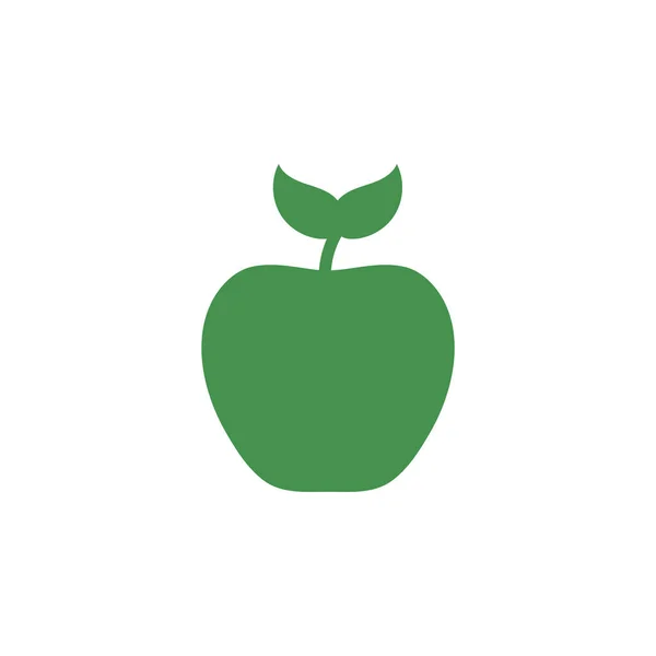 Apple-pictogram. Creatief logo. Groene ecologische teken. Bescherm planeet. Vector illustratie voorontwerp. — Stockvector