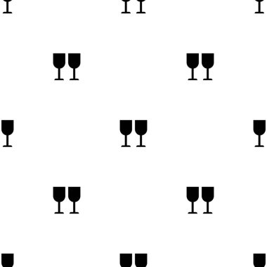 Beyaz arka plan üzerinde iki gözlük ile dikişsiz desen. Tasarım, web, ambalaj kağıdı, kumaş, duvar kağıdı için vektör illüstrasyon