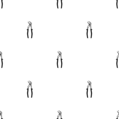 Su cimping pliers simgeleri ile dikişsiz desen. Onarım sembolleri. Tasarım, web, ambalaj kağıdı, kumaş, duvar kağıdı için vektör illüstrasyon.