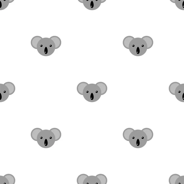 Zökkenőmentes mintázat aranyos Koala. Vektoros illusztráció tervezés, web, csomagolópapír, szövet, tapéta. — Stock Vector