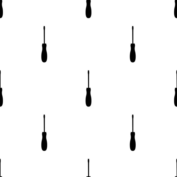 스 크류 드라이버 아이콘이 있는 마법없는 패턴. 상징을 고치 십시오. 설계를 위한 벡터 삽화, 웹, 포장지, 직물, 벽지. — 스톡 벡터
