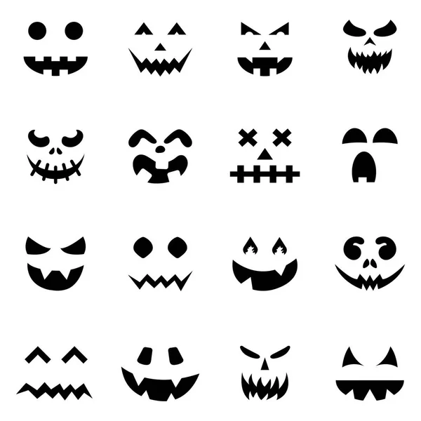 Scary face isolated on black background Royalty Free Vector