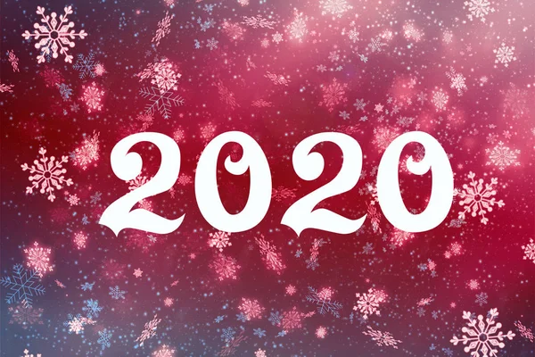 Ano Novo 2020 Composição Ano Novo Conceito Ano Novo Inscrição — Fotografia de Stock
