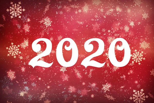 Новий 2020 Рік Новорічна Композиція Концепція Нового Року Напис 2020 — стокове фото