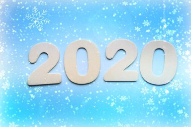Happy New Year 2020 arka plan. Kopyalama alanı.