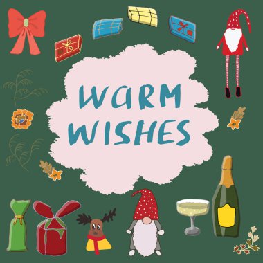 Bir not ile şenlikli karakter çizimi.