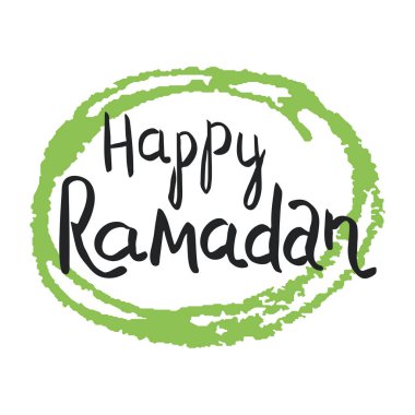 Mutlu ramazan vektör tipografi.