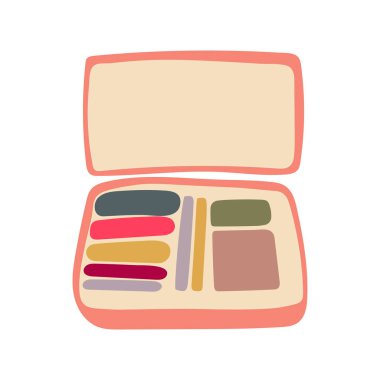 Pembe paketlenmiş bagaj, üst görünüm