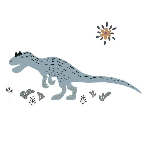 Trex dinosaur illustration — Stock Vector