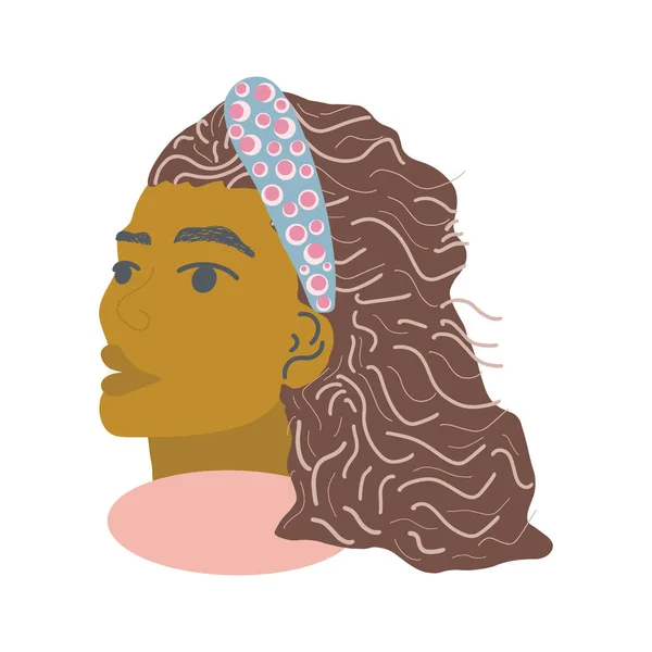 Schöne afrikanische Frauen mit Stirnband — Stockvektor