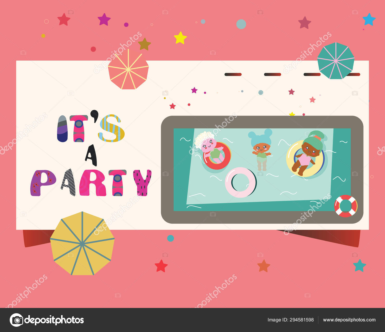 Baby Doll Party Invitation Template Vector Image By C Nata Prando Vector Stock Baby Doll Party Invitation Template Vector Image By C Nata Prando Vector Stock
