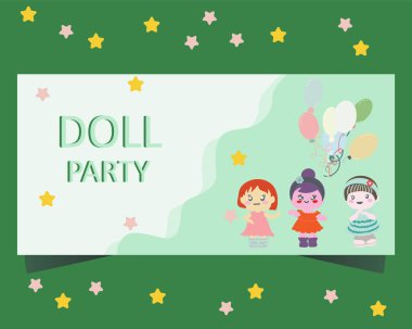 Bebek bebek parti davetiyesi şablonu 