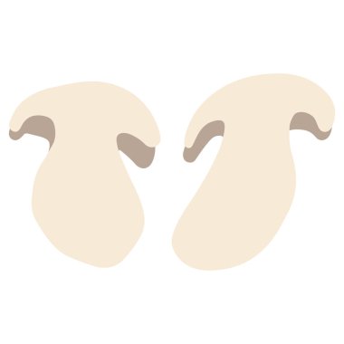 Beyaz dilimlenmiş champignon