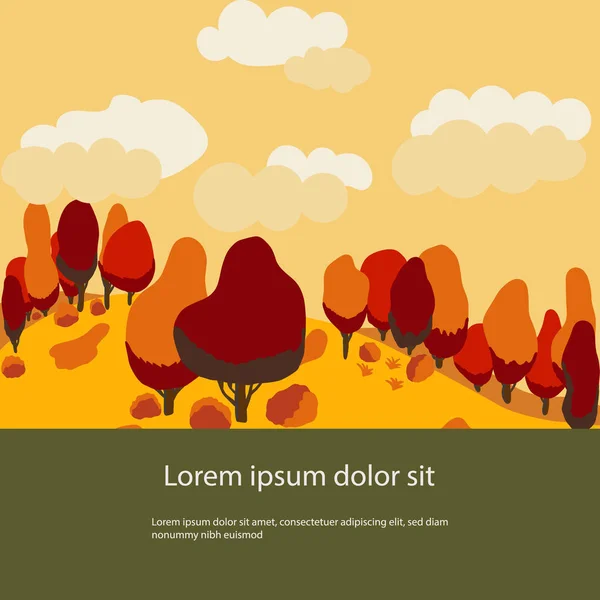 Herbst Hintergrund mit Platz für Text. — Stockfoto