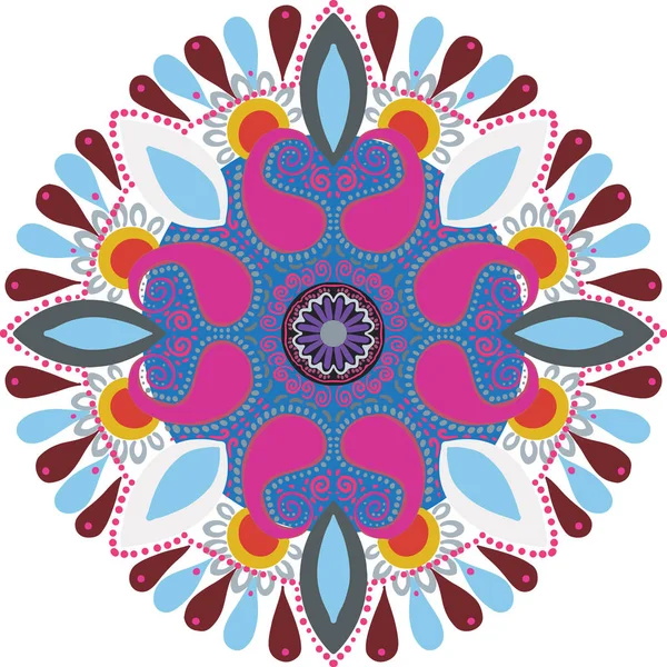 Diwali rangoli colores brillantes hermosa ilustración — Vector de stock