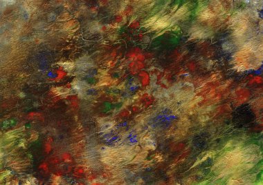 Soyut çok renkli arkaplan, elle boyanmış doku