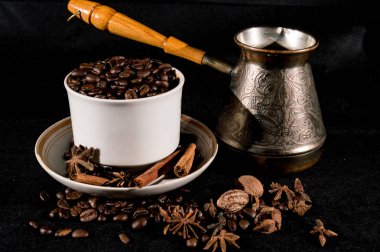 Kahve çekirdekleri hazırlanması için ayarla