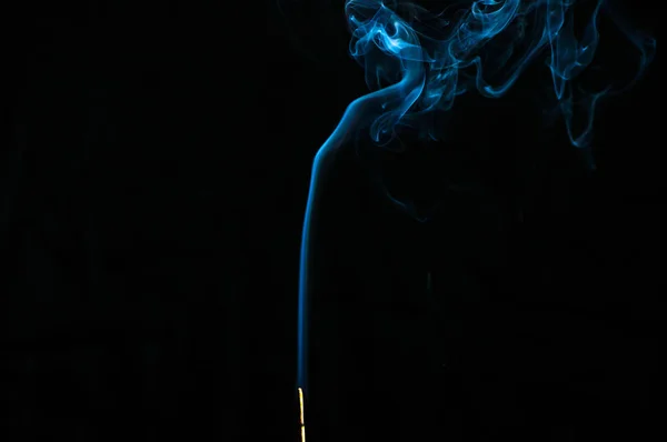 Rauch Auf Schwarzem Hintergrund Abstraktion — Stockfoto